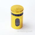 Deluxe Tuhao Gold Fünf -Stück -Gewürzgläser, Salz- und Pfeffergläser Kapazität 150 ml